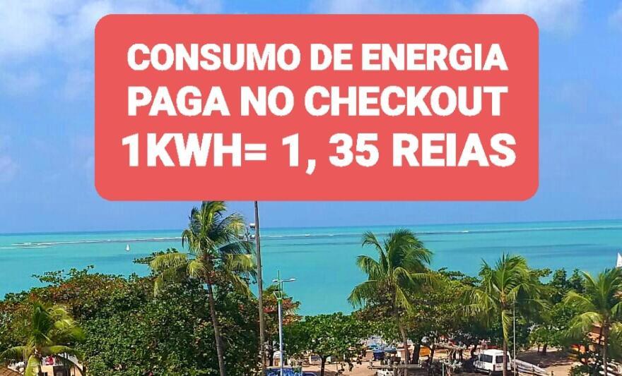 Maceió Na Beira Mar De Pajucara- Edif Neo- Apartamento Quarto E Sala- Tem Varanda - Vista Lateral Do Mar- Rua Julio Plech Filho 60 Esquina Com Avenida Doutor Antonio Gouveia - Consumo Eletrico E Pago No Ckeck-Out 1Kwh E 1,35 Reias מראה חיצוני תמונה